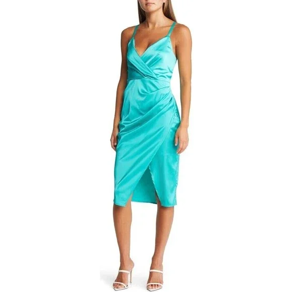 adelyn rae blue dress Adelyn Rae Women's Midi Dresses